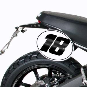 kit soporte porta numero ducati scrambler 15-17